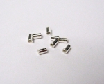 10 Stück Quetschröhrchen aus 925 Sterling Silber. 